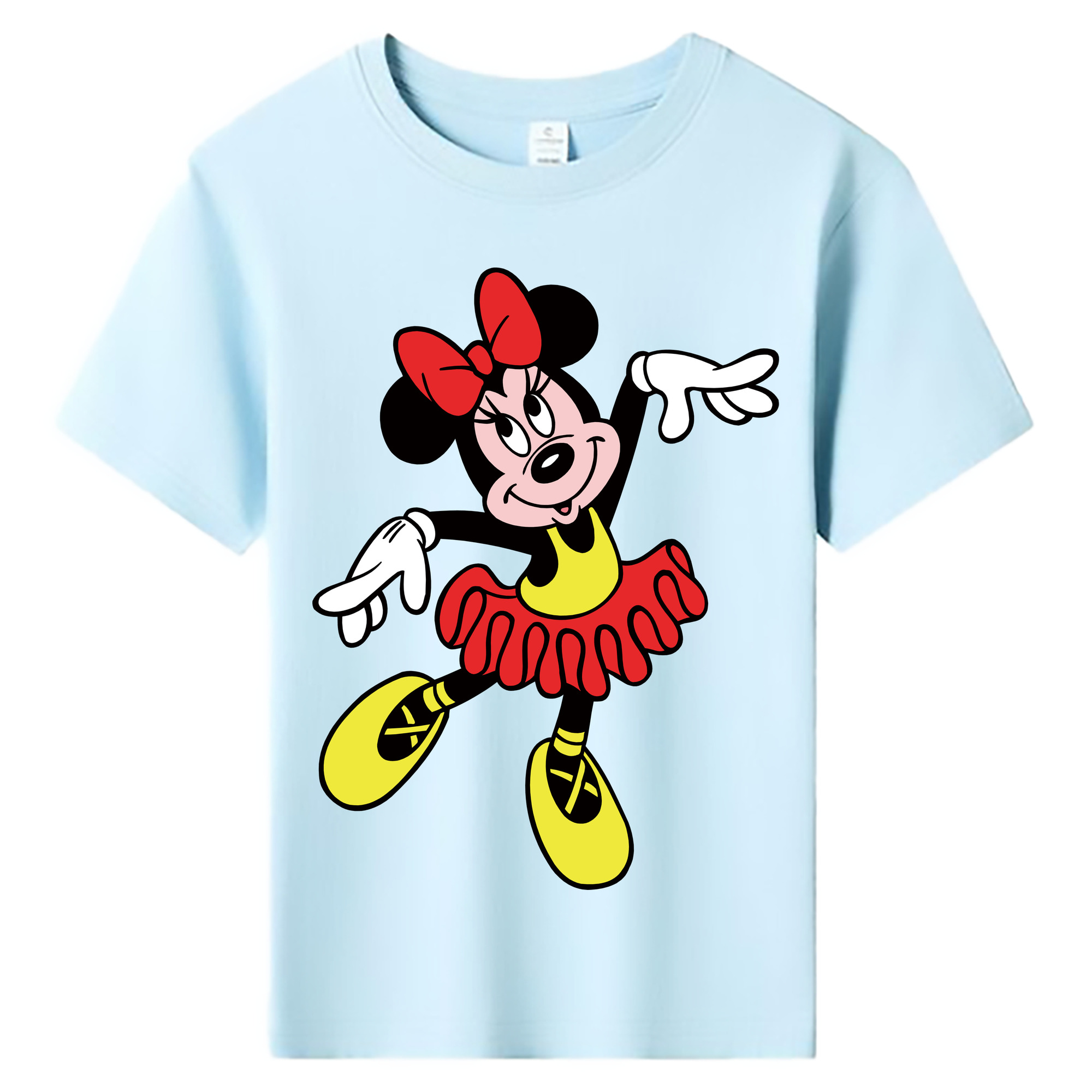 ミッキーマウス Mickey Mouse 綿100％キッズTシャツ（フロントプリント）